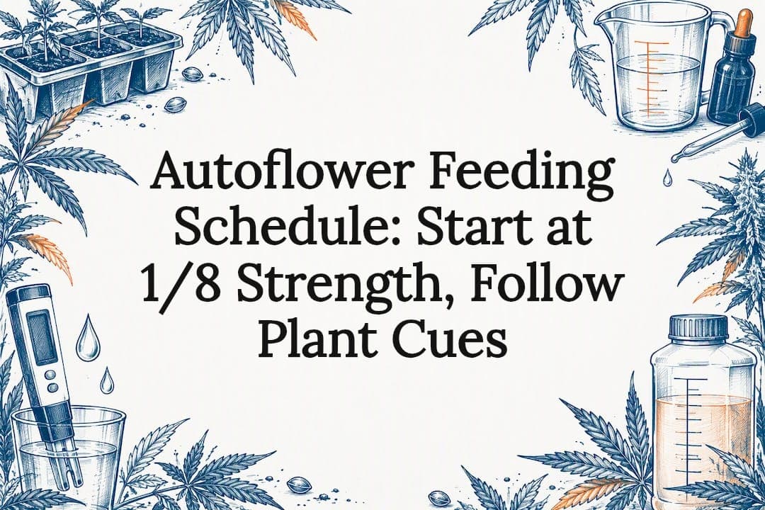 Autoflower Feeding Schedule: Start at 1/8 Strength, Follow Plant Cues