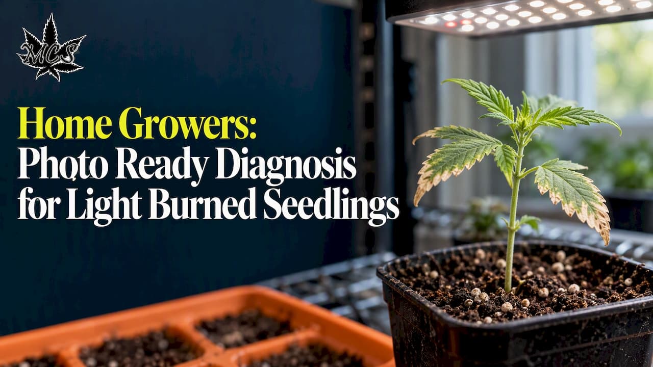 Home Growers: Photo Ready Diagnosis for Light Burned Seedlings